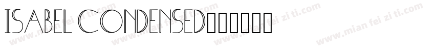 Isabel Condensed字体转换